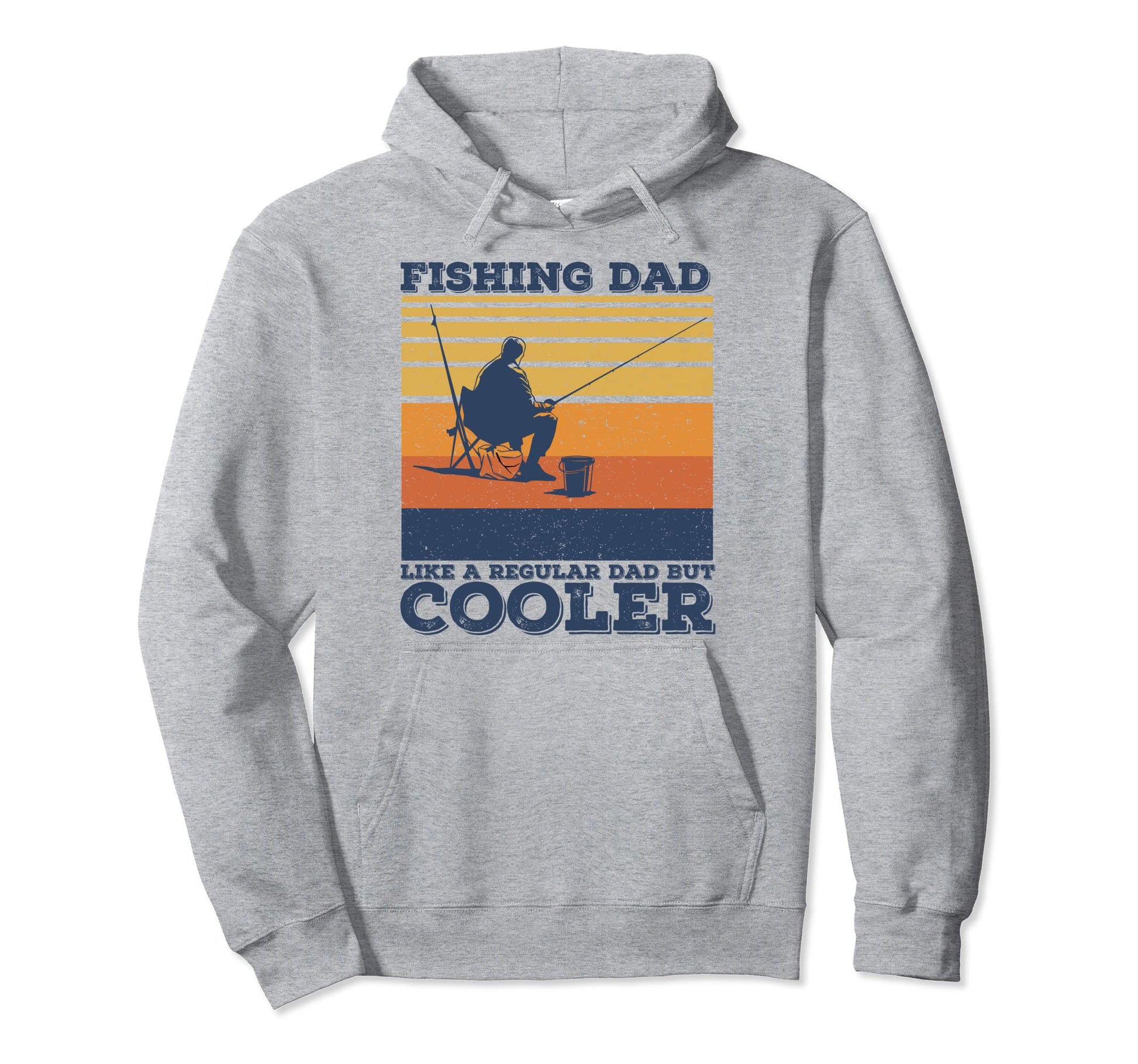 Fishing Dad Like Regular Dad But Cooler Hoodie - Custom Art Print Men Women - T-Shirt, Sweatshirt, Hoodie