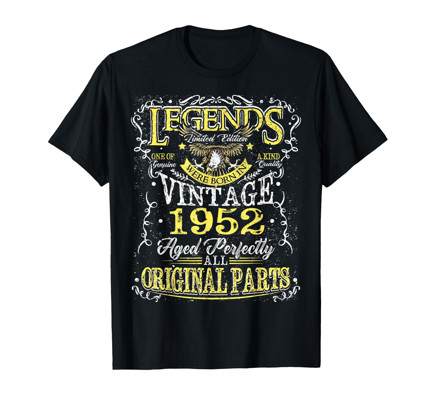 Legend Born 1952 73Rd Birthday 73 Years T-Shirt - Graphic Print Men Women - T-Shirt, Sweatshirt, Hoodie