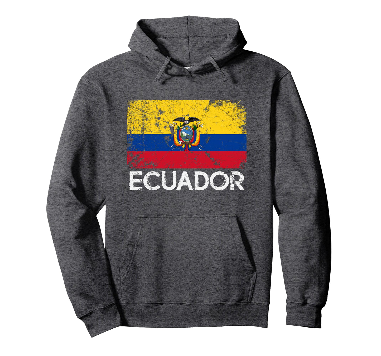 Ecuadorian Flag Made Ecuador Gift Hoodie - Minimalist Print for Adults - T-Shirt, Sweatshirt, Hoodie