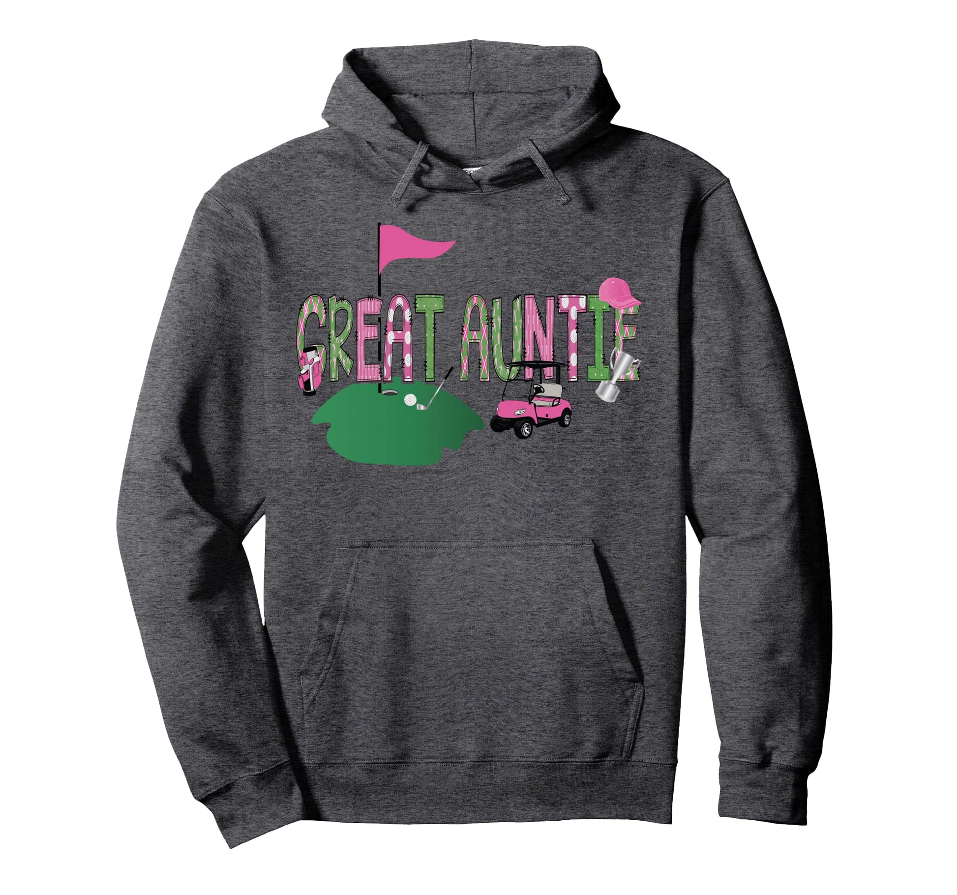 Golf Great Auntie Hole One Golf 1St Hoodie - Trendy Graphic Men Women - T-Shirt, Sweatshirt, Hoodie