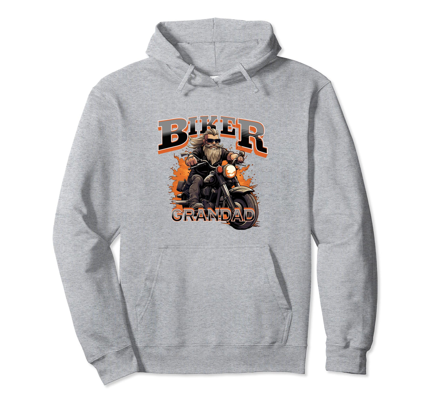 Mens Motorbike Biker Grandpa Hoodie - Fun Novelty Design Men Women - T-Shirt, Sweatshirt, Hoodie