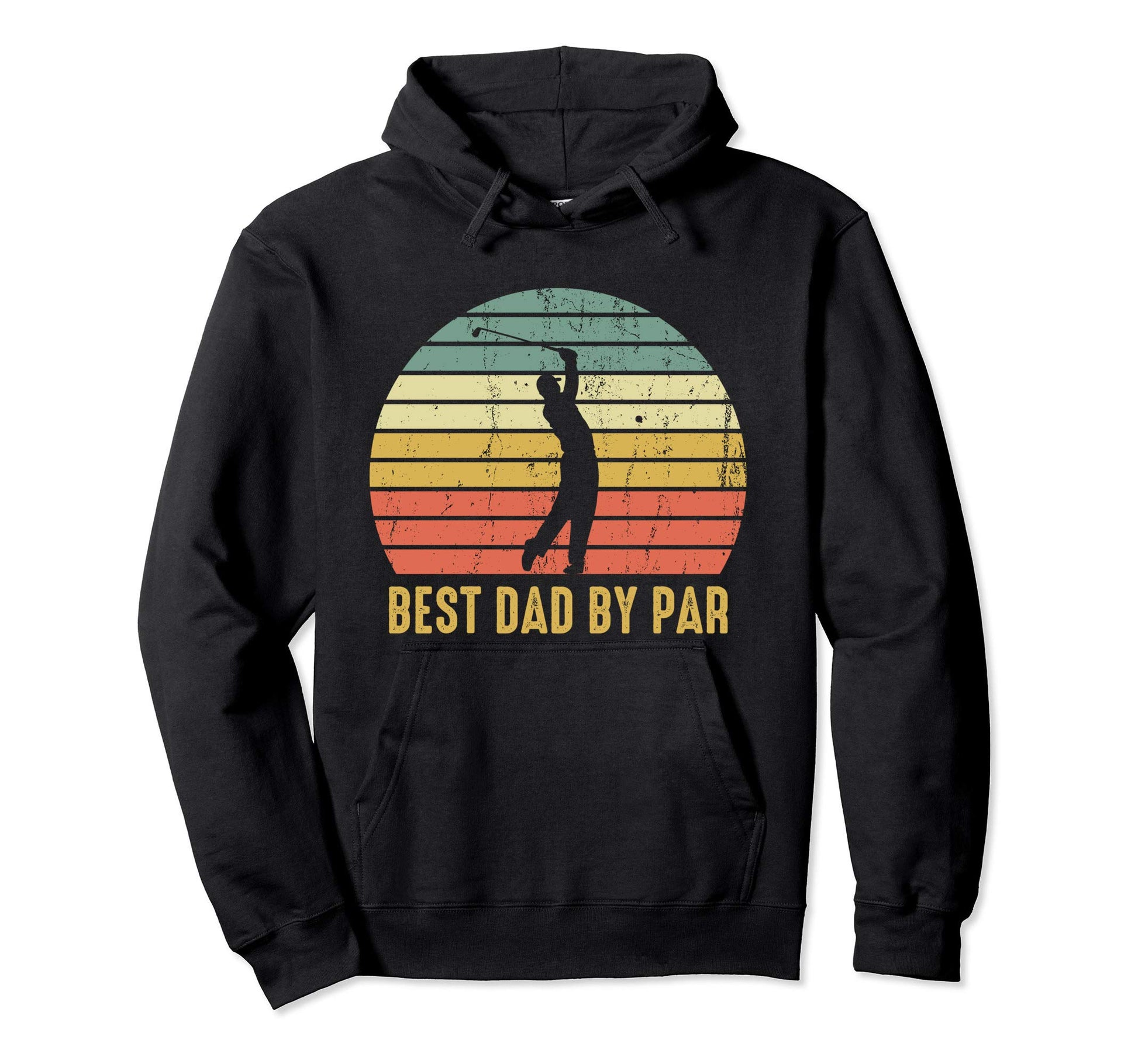 Best Dad Par Funny Golf Gift Fathers Hoodie - Minimalist Print Men Women - T-Shirt, Sweatshirt, Hoodie