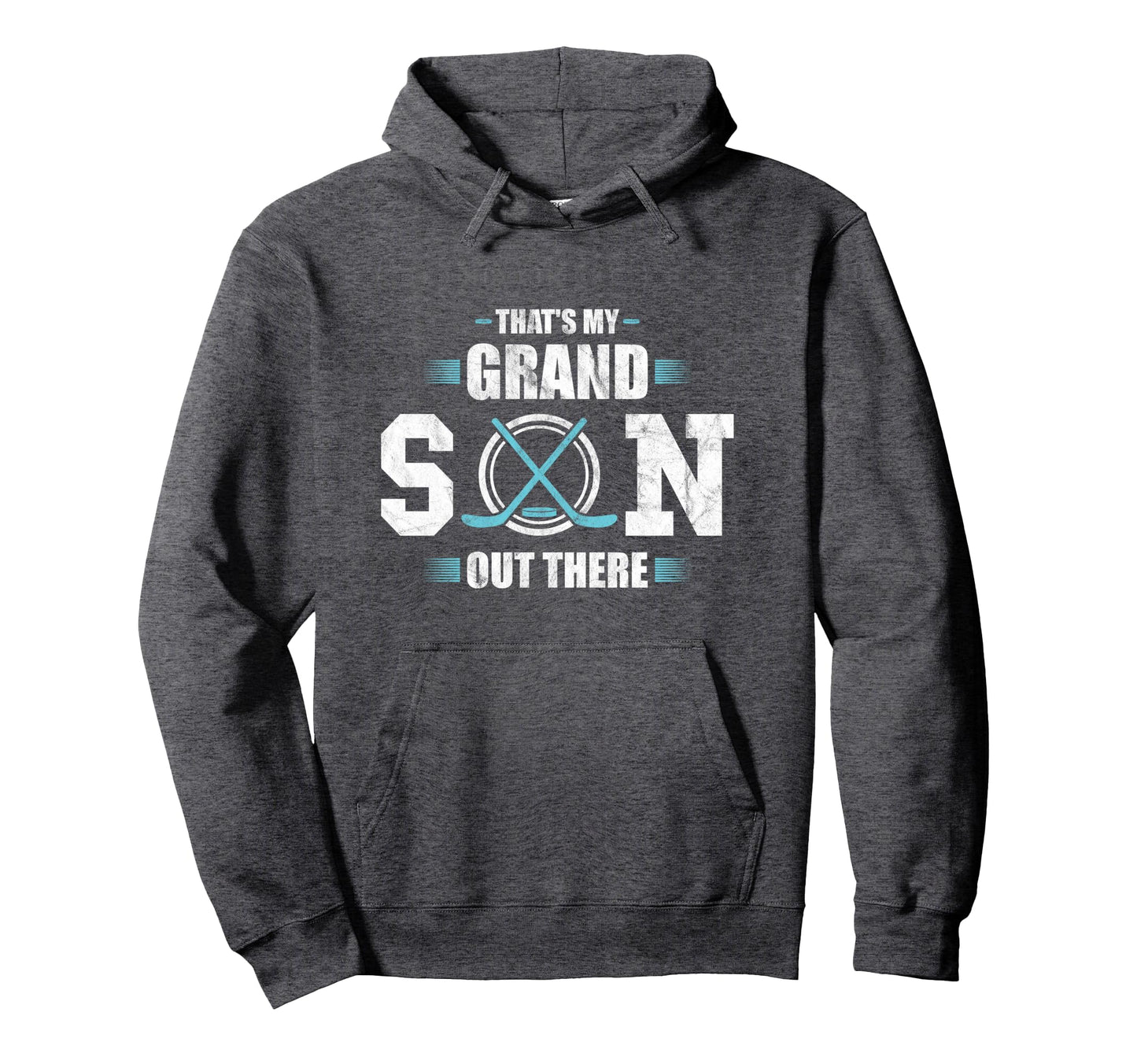 Thats My Grandson Out There Ice Hockey Hoodie - Unique Graphic for Adults - T-Shirt, Sweatshirt, Hoodie