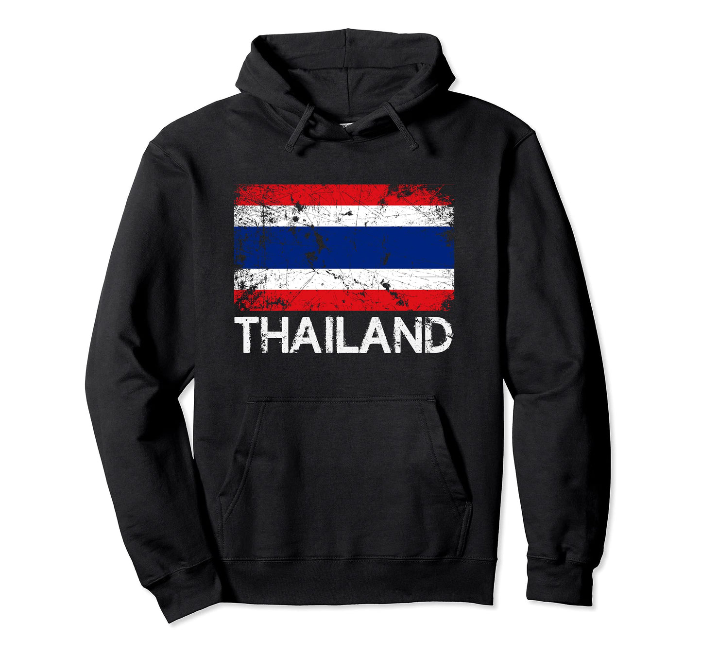 Thai Flag Made Thailand Gift Hoodie - Custom Art Print Men Women - T-Shirt, Sweatshirt, Hoodie