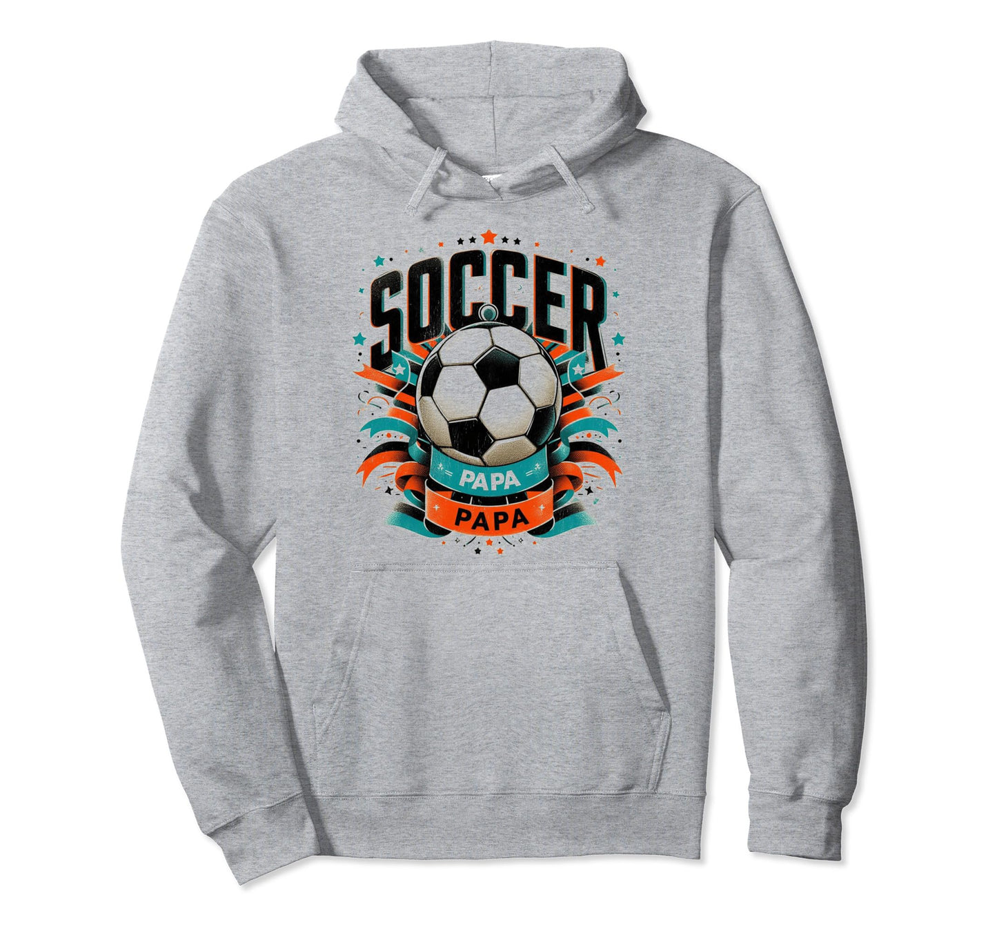 Soccer Papa Family Matching Dad Fathers Hoodie - Trendy Graphic Men Women - T-Shirt, Sweatshirt, Hoodie