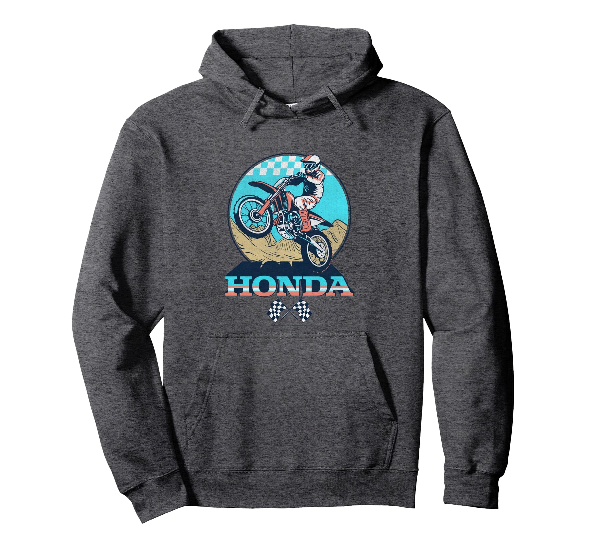 Honda Powersports Motorcycle Rider Hoodie - Trendy Graphic Men Women - T-Shirt, Sweatshirt, Hoodie