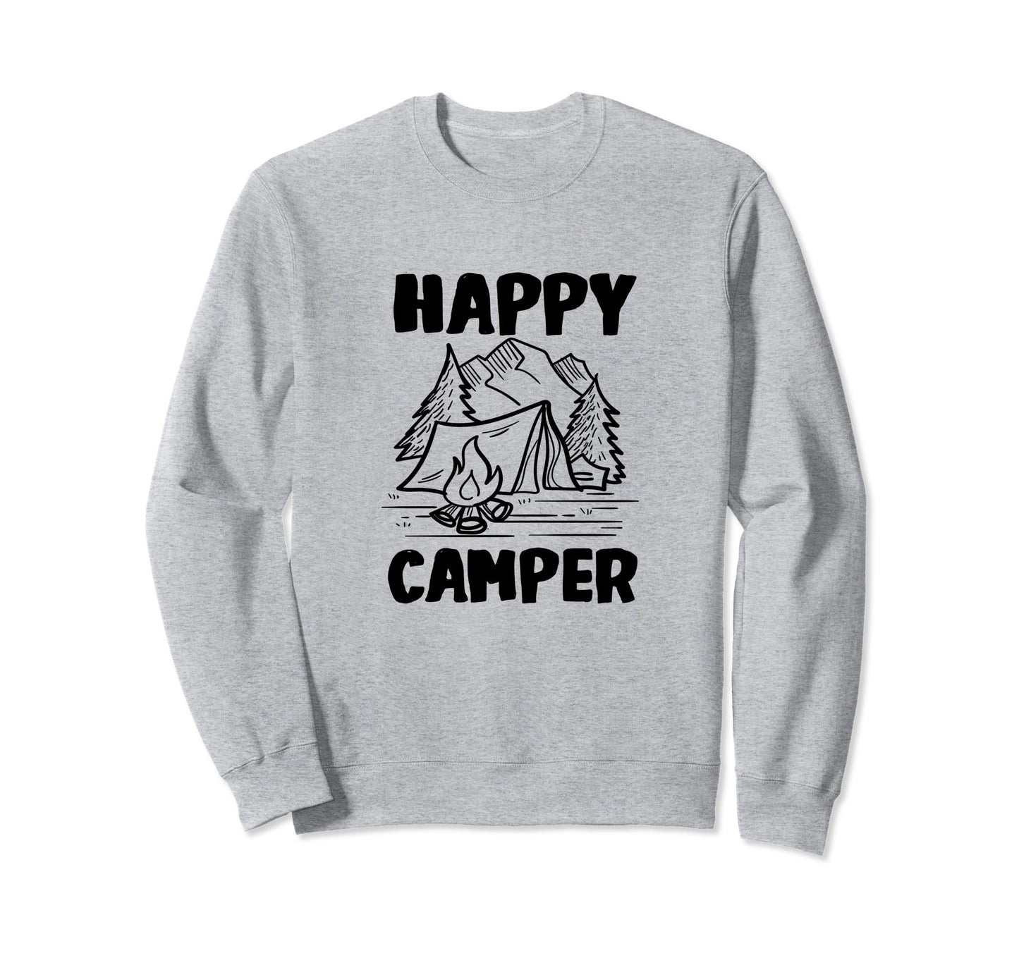 Camping Nature Adventure Happy Hiking Sweatshirt - Graphic Print Unisex - T-Shirt, Sweatshirt, Hoodie