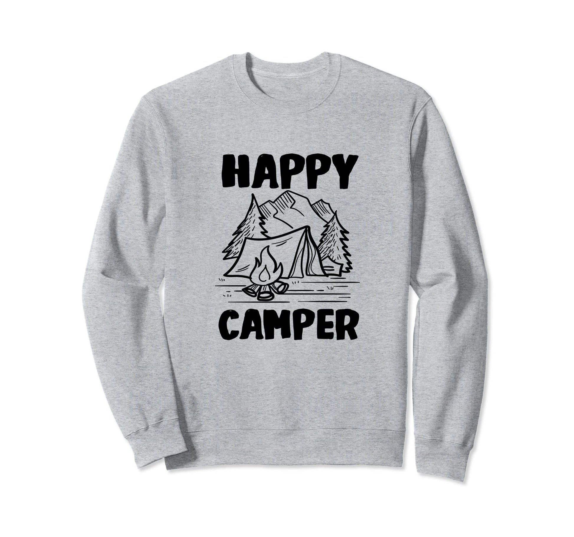 Camping Nature Adventure Happy Hiking Sweatshirt - Graphic Print Unisex - T-Shirt, Sweatshirt, Hoodie