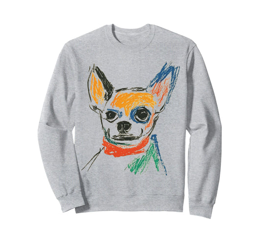 Chihuahua Pop Art Sweatshirt - Trendy Graphic Unisex - T-Shirt, Sweatshirt, Hoodie