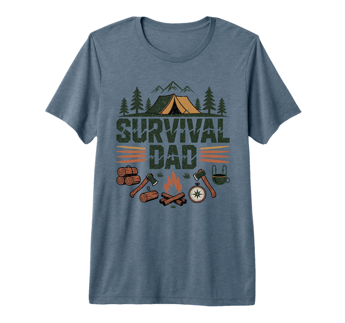 Mens Bushcraft Camping Outdoor Survival T-Shirt - Unique Graphic Men Women - T-Shirt, Sweatshirt, Hoodie