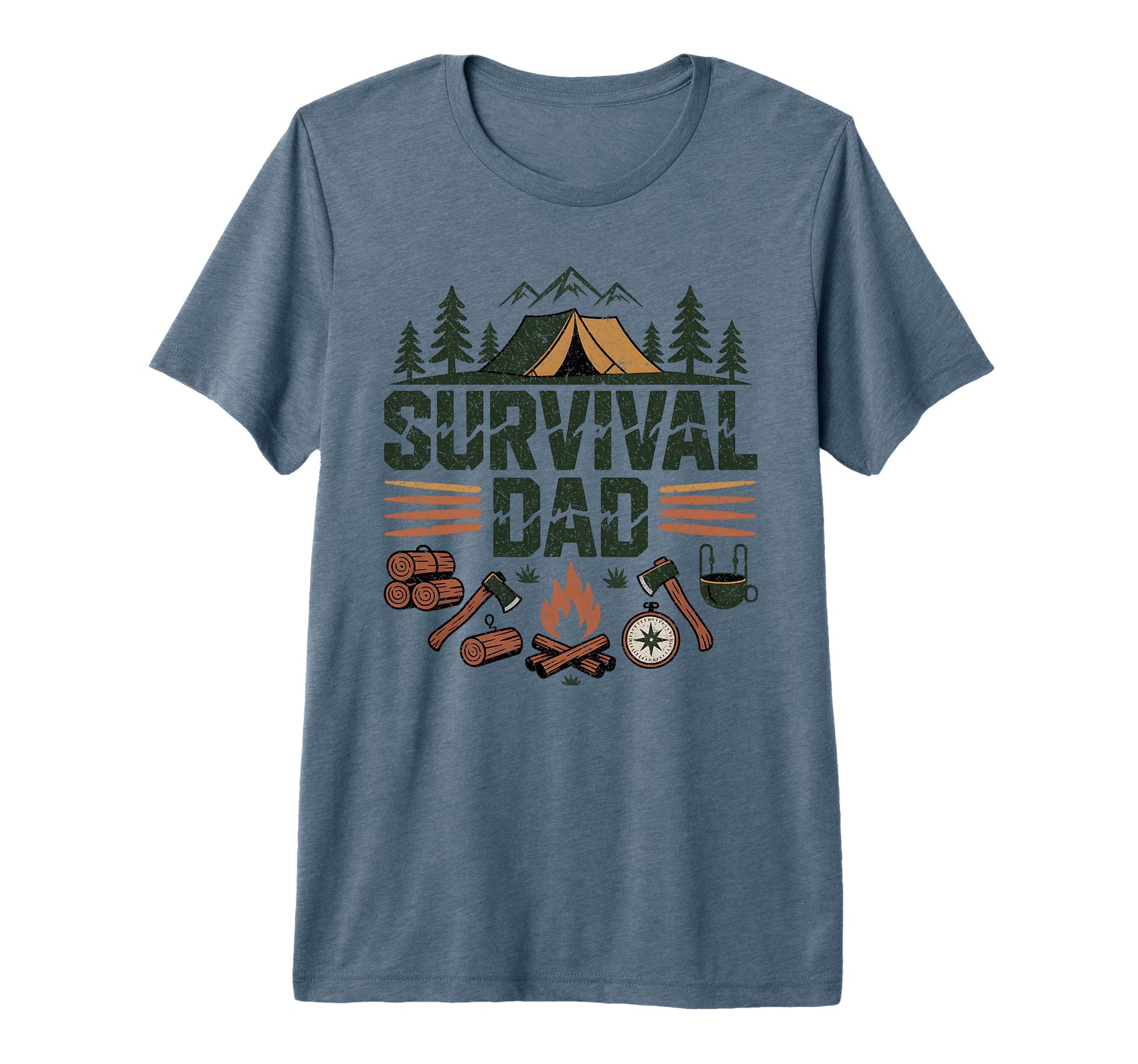 Mens Bushcraft Camping Outdoor Survival T-Shirt - Unique Graphic Men Women - T-Shirt, Sweatshirt, Hoodie