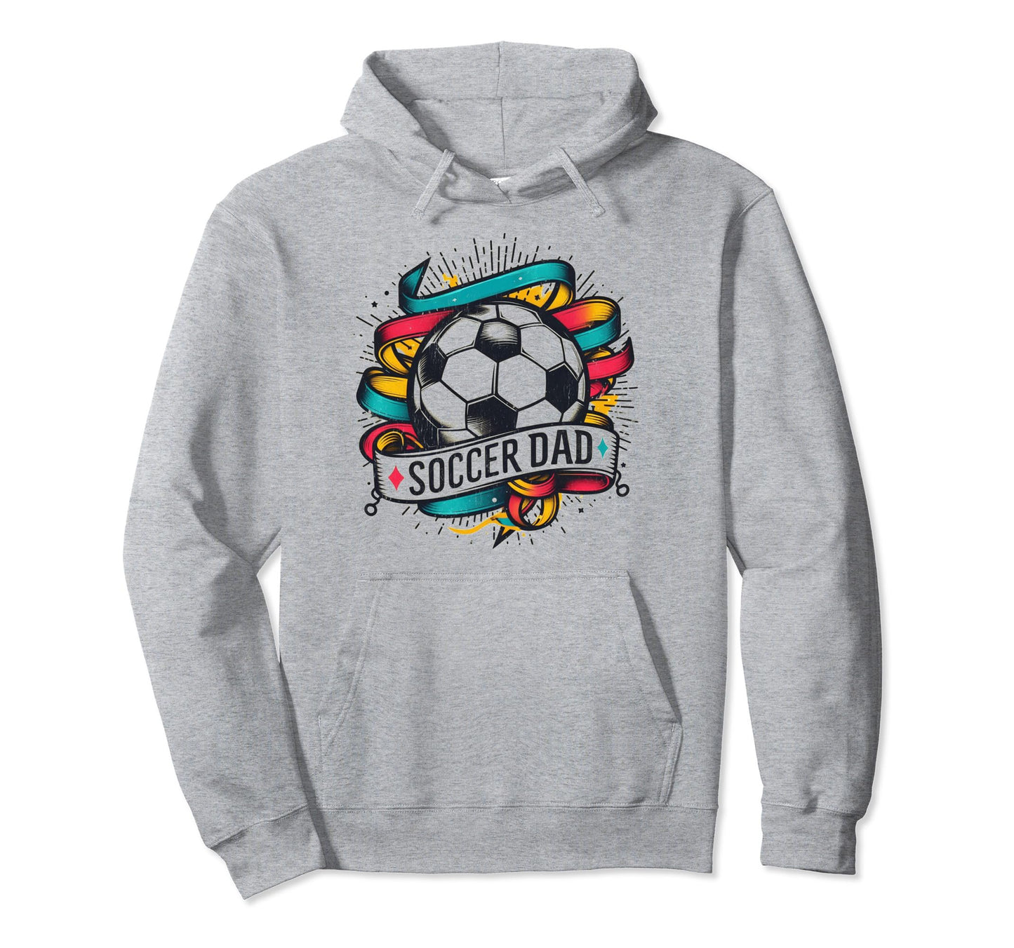 Soccer Dad Family Matching Dad Hoodie - Casual Everyday Wear for Adults - T-Shirt, Sweatshirt, Hoodie