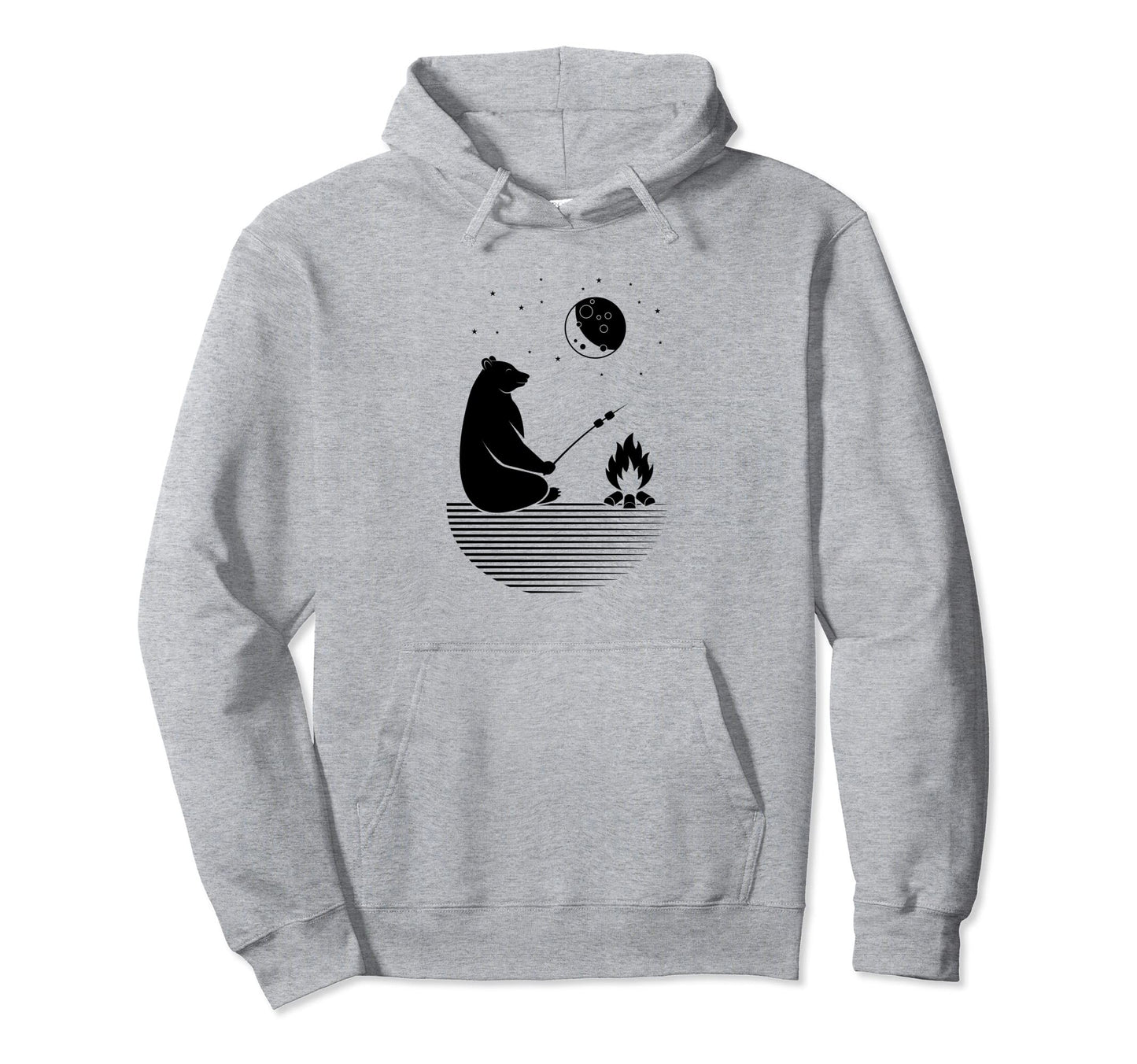 Grizzly Barbecue Grilling Wildlife Nature Hoodie - Graphic Print Men Women - T-Shirt, Sweatshirt, Hoodie