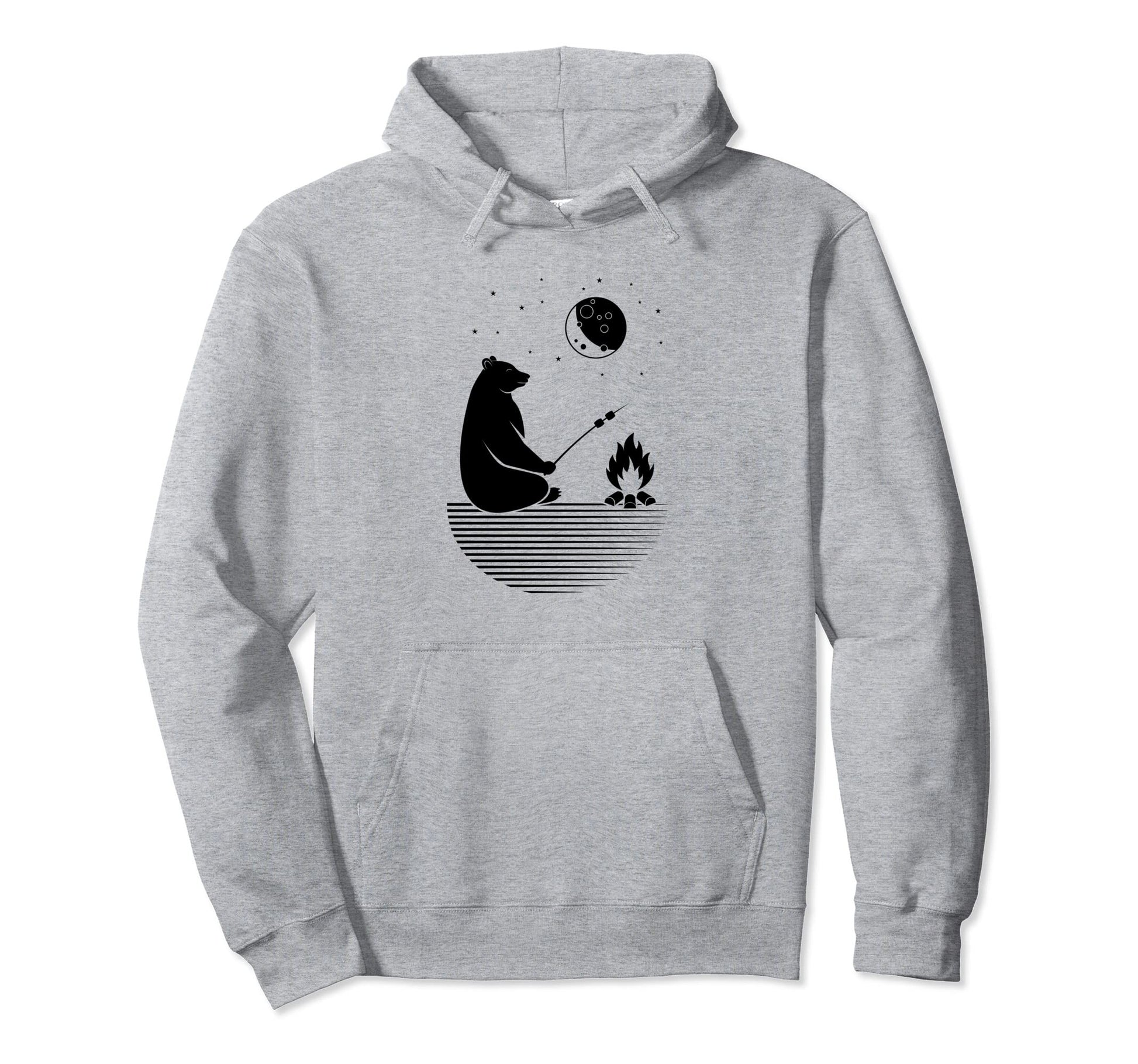 Grizzly Barbecue Grilling Wildlife Nature Hoodie - Graphic Print Men Women - T-Shirt, Sweatshirt, Hoodie