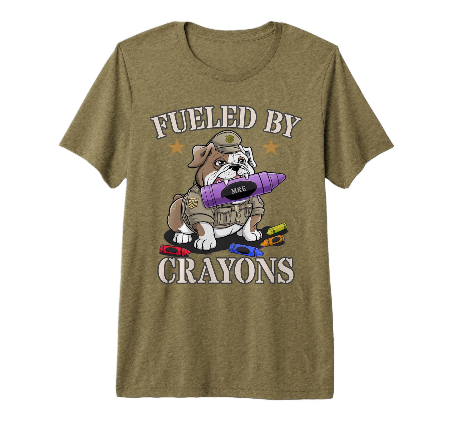 Grunt Fueled Crayons Grunt Dad Military T-Shirt - Novelty Apparel Unisex - T-Shirt, Sweatshirt, Hoodie