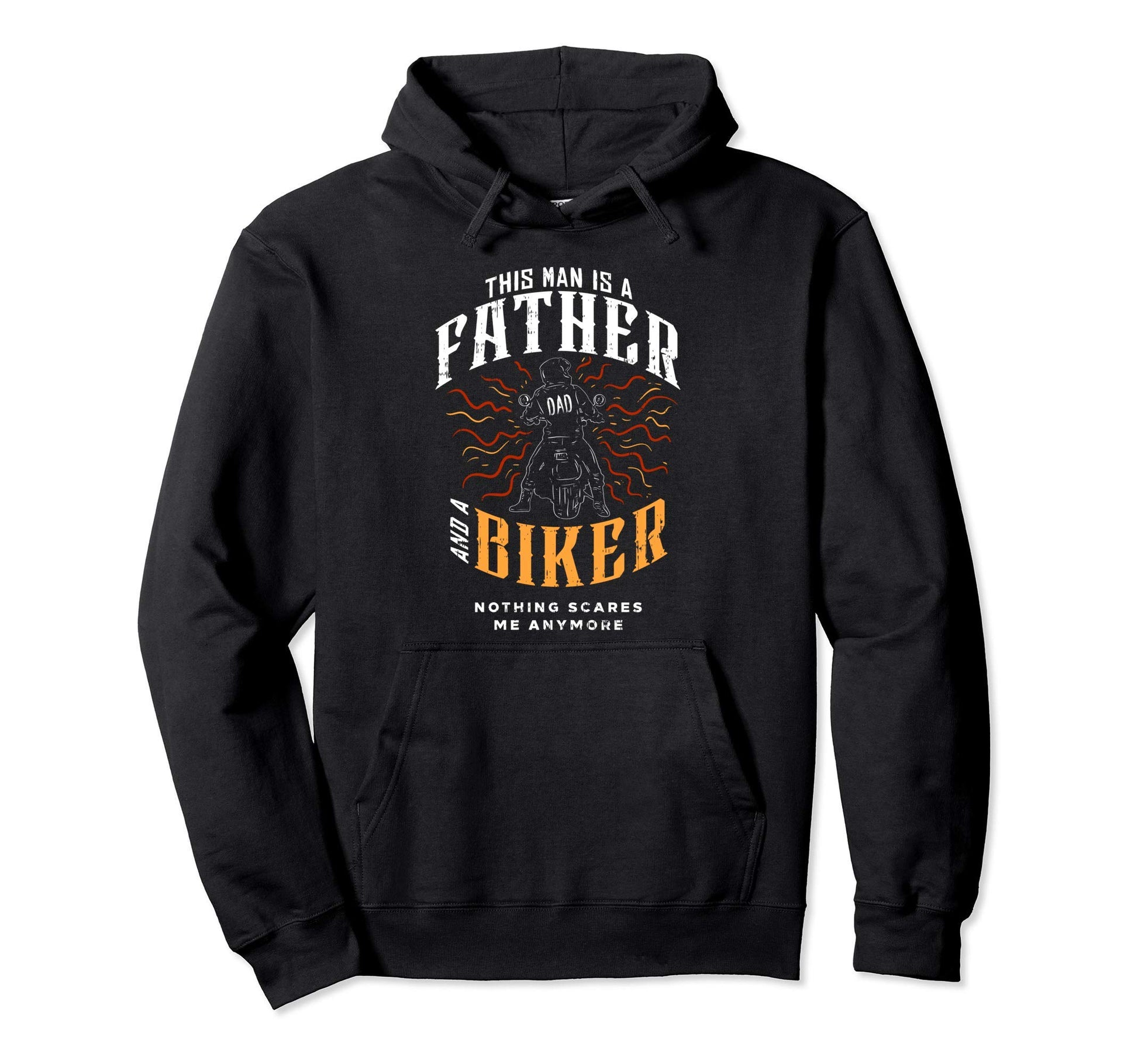 Biker Dad Gifts Motorcycle Fathers Day Hoodie - Unique Graphic Men Women - T-Shirt, Sweatshirt, Hoodie