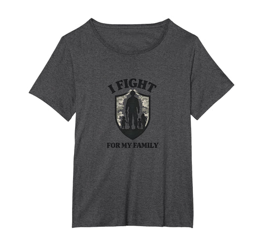 Army Dads I Fight My Family Military Pride T-Shirt - Trendy Graphic Unisex - T-Shirt, Sweatshirt, Hoodie