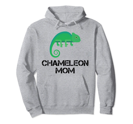 Chameleon Mom Chameleon Owner Hooded Sweatshirt - Minimalist Print Unisex - T-Shirt, Sweatshirt, Hoodie
