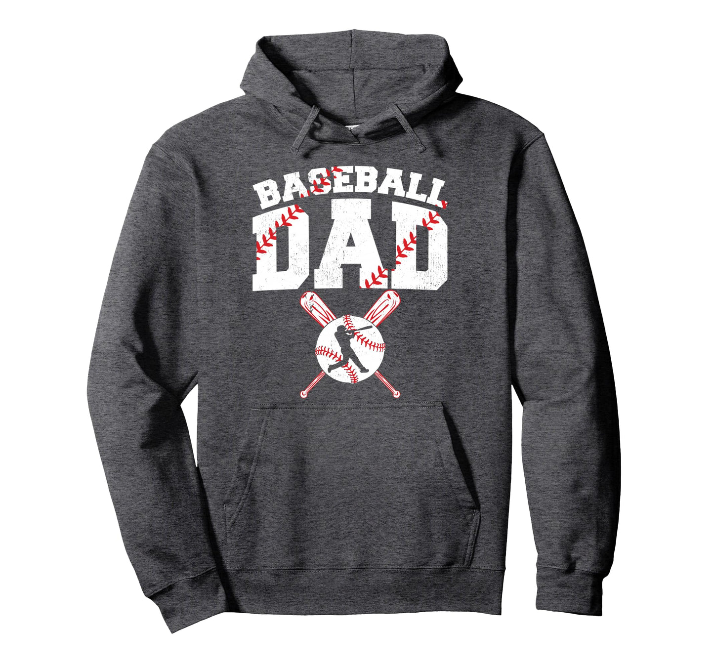 Baseball Dad Dad Baseball Fathers Day Hoodie - Graphic Print Unisex - T-Shirt, Sweatshirt, Hoodie