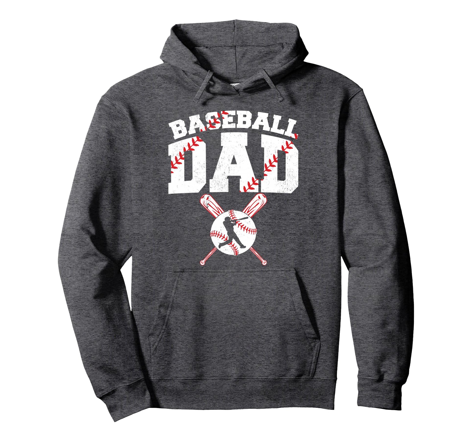Baseball Dad Dad Baseball Fathers Day Hoodie - Graphic Print Unisex - T-Shirt, Sweatshirt, Hoodie