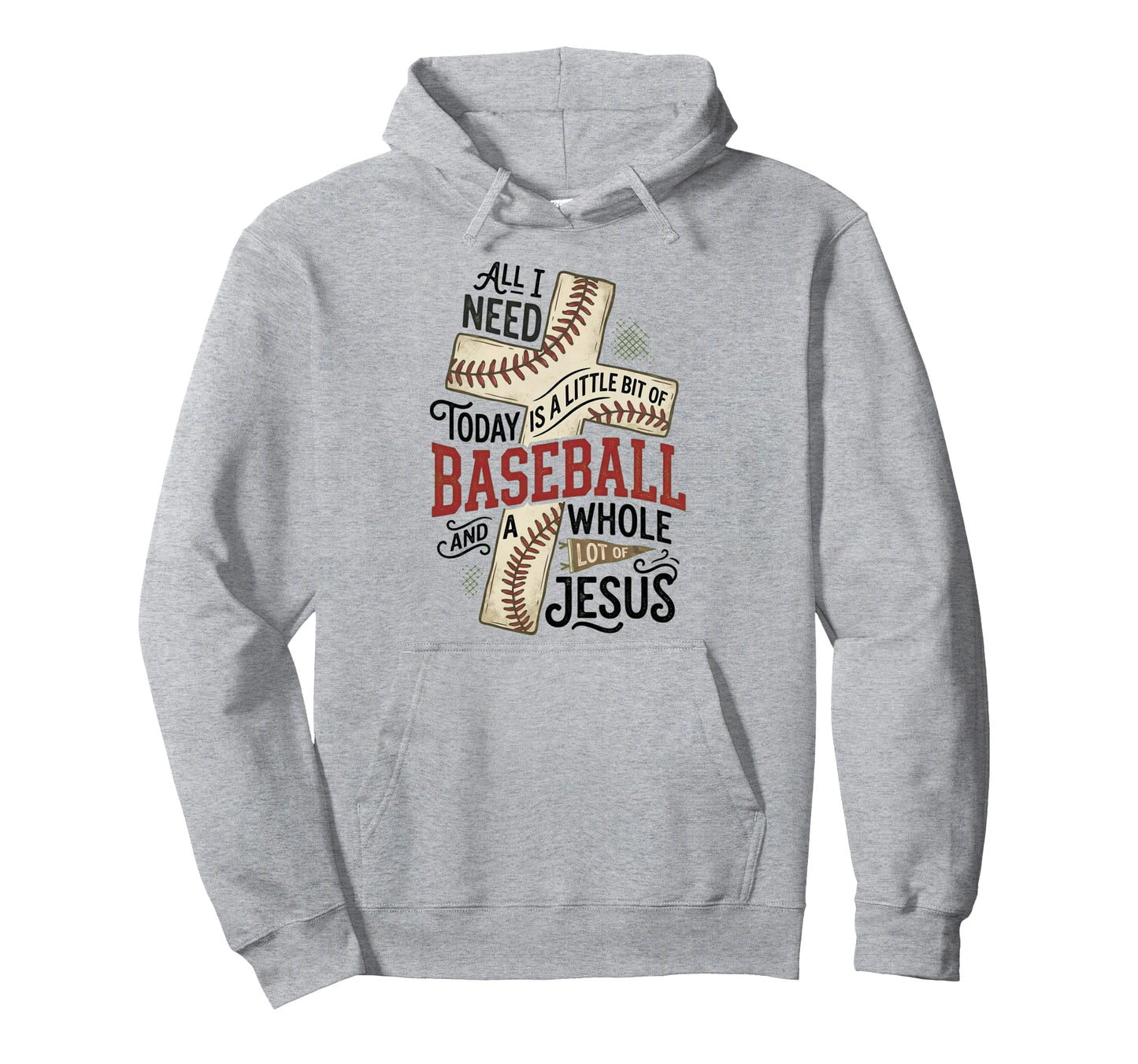 I Need Baseball And Jesus Sports Mom Hoodie - Aesthetic Graphic Men Women - T-Shirt, Sweatshirt, Hoodie