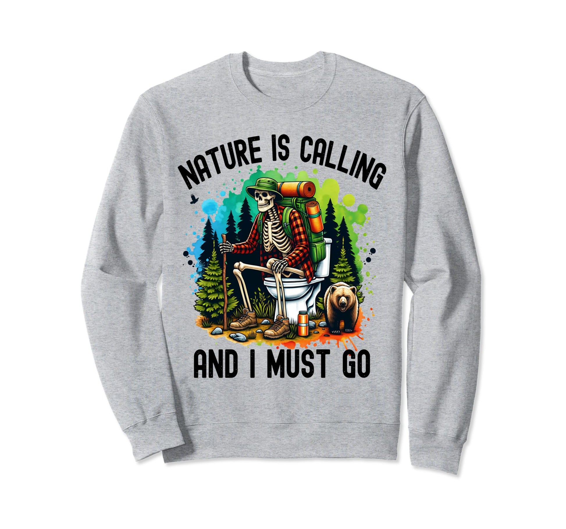 Funny Dad Shit Camping Hunting Fishing Sweatshirt - Novelty Apparel Unisex - T-Shirt, Sweatshirt, Hoodie