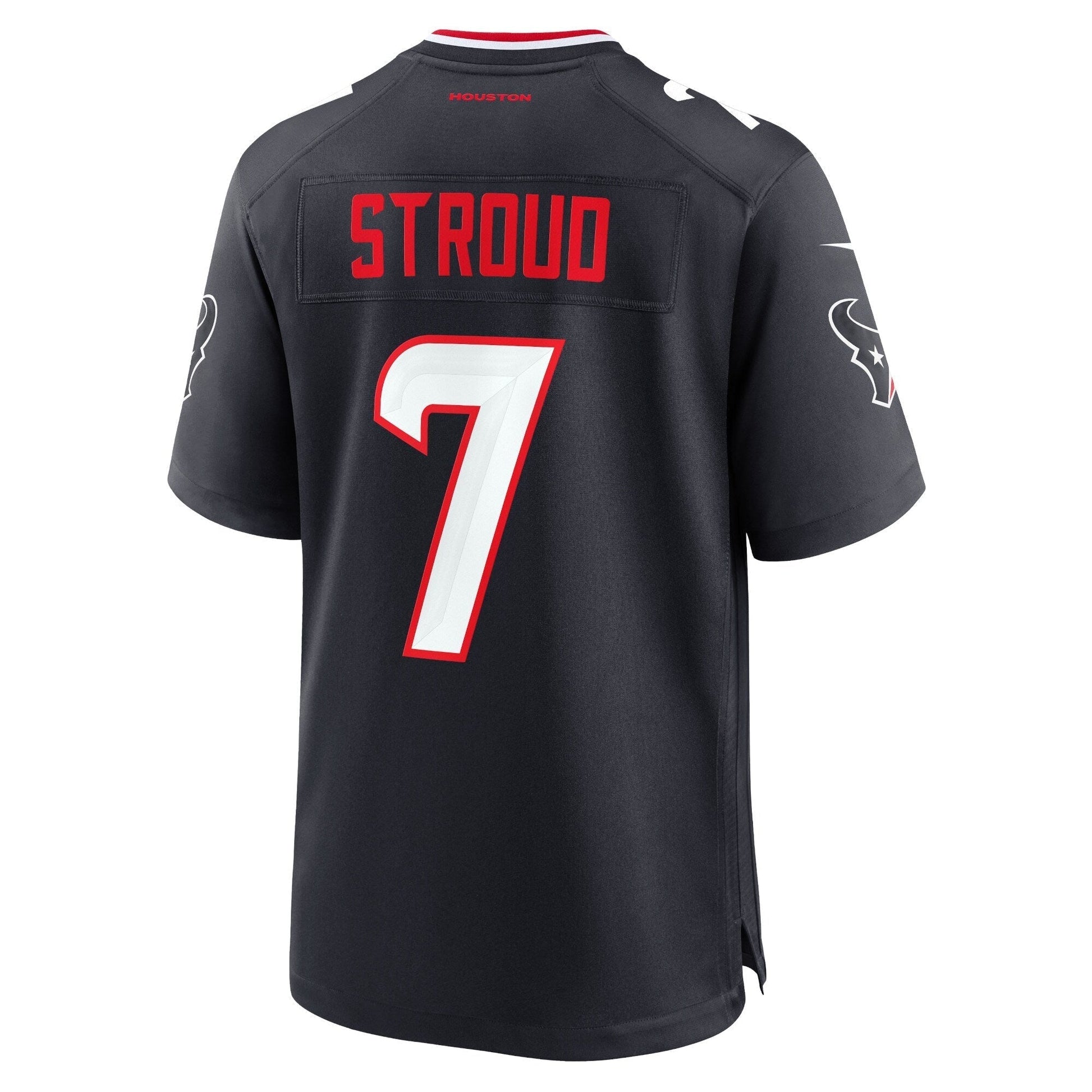 C.J. Stroud Houston Texans Game Jersey - Navy football jersey product view 3