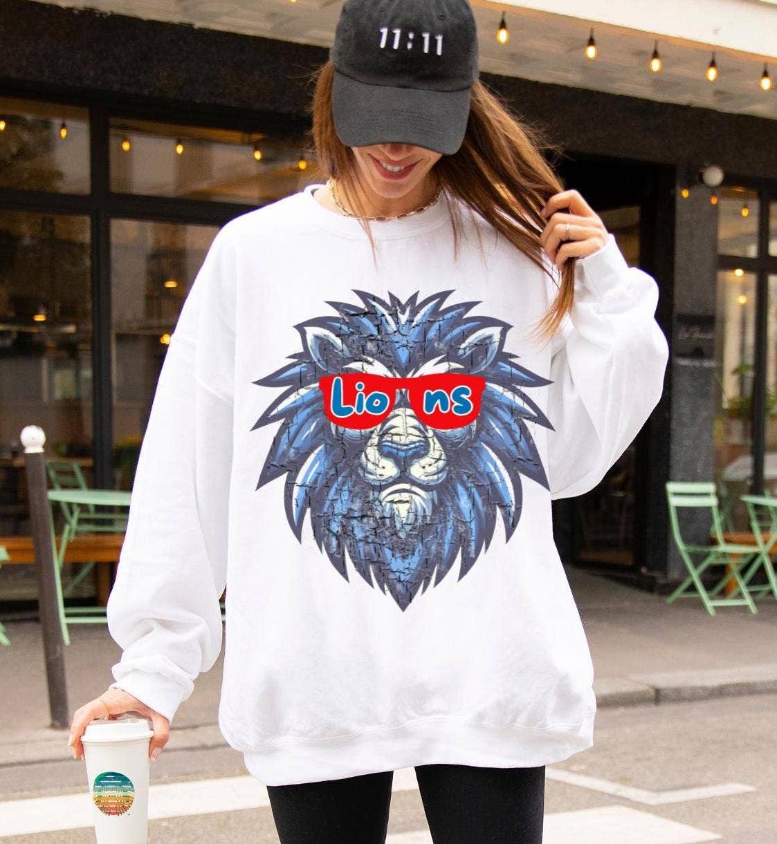 Vintage Detroit Lions Sweatshirt - Game Day Fan Gear Unisex T-shirt, Sweatshirt, Hoodie, Long Sleeve Tee - T-Shirt, Sweatshirt, Hoodie