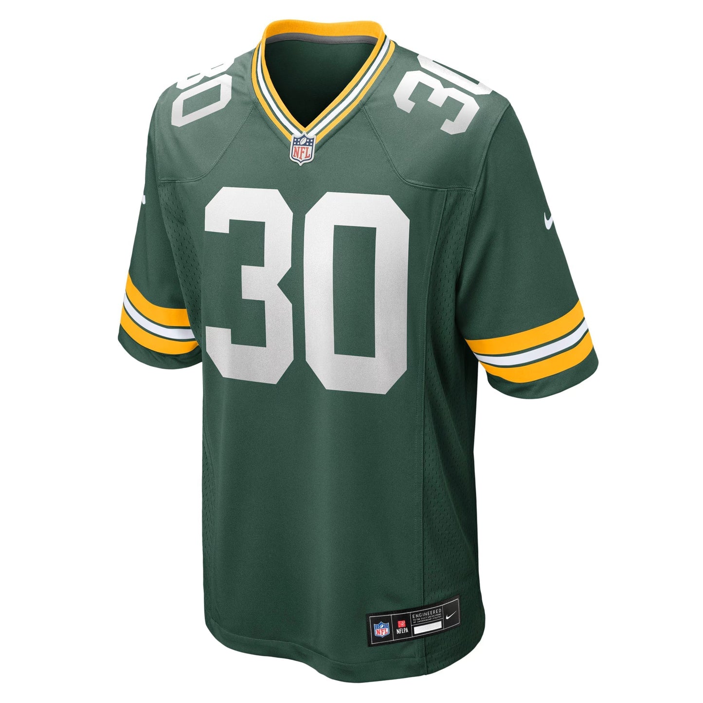 Green Bay Packers Chris Brooks Green Team Game Jersey football jersey product view 2