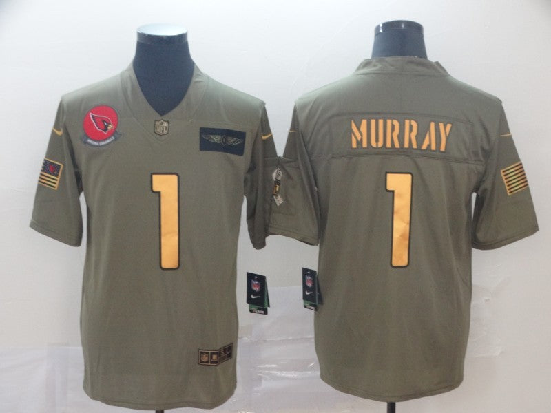 Men's Arizona Cardinals Kyler Murray #1 Brown Alternate Game Jersey1 football jersey product view 1