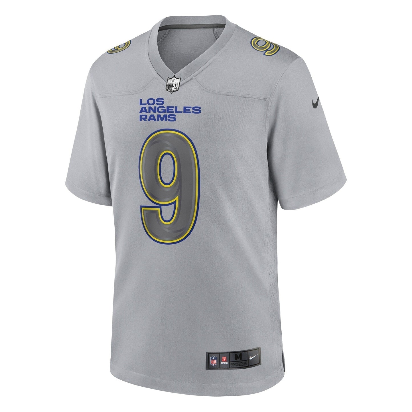 Matthew Stafford Los Angeles Rams Atmosphere Fashion Game Jersey - Gray football jersey product view 2