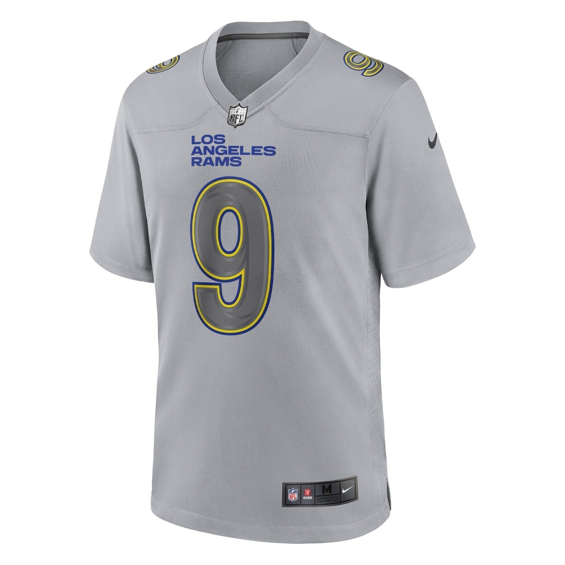 Matthew Stafford Los Angeles Rams Atmosphere Fashion Game Jersey - Gray football jersey product view 2