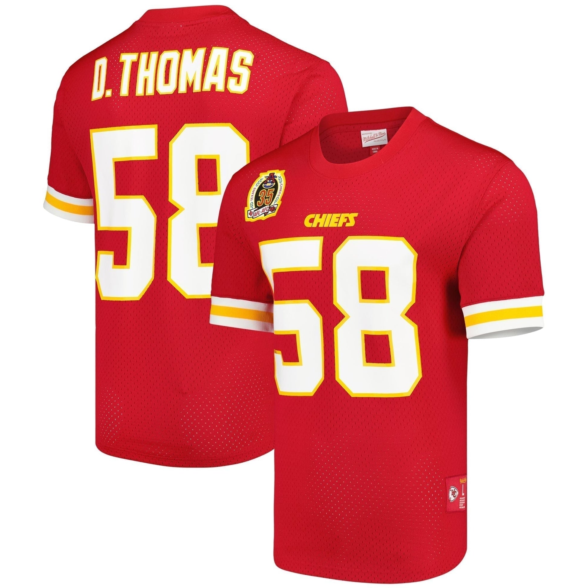 Kansas City Chiefs Mesh Crew football jersey product view 1