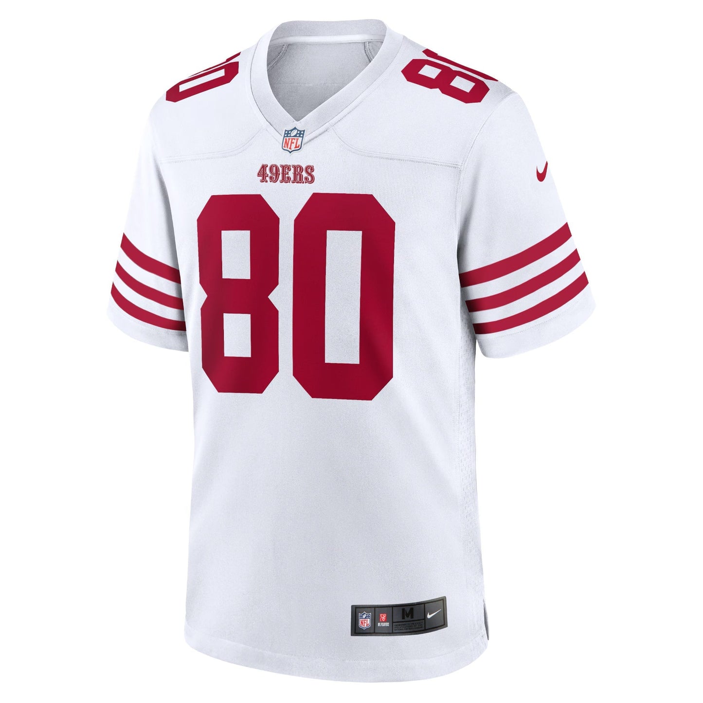 San Francisco 49ers Jerry Rice White Retired Player Game Jersey football jersey product view 1