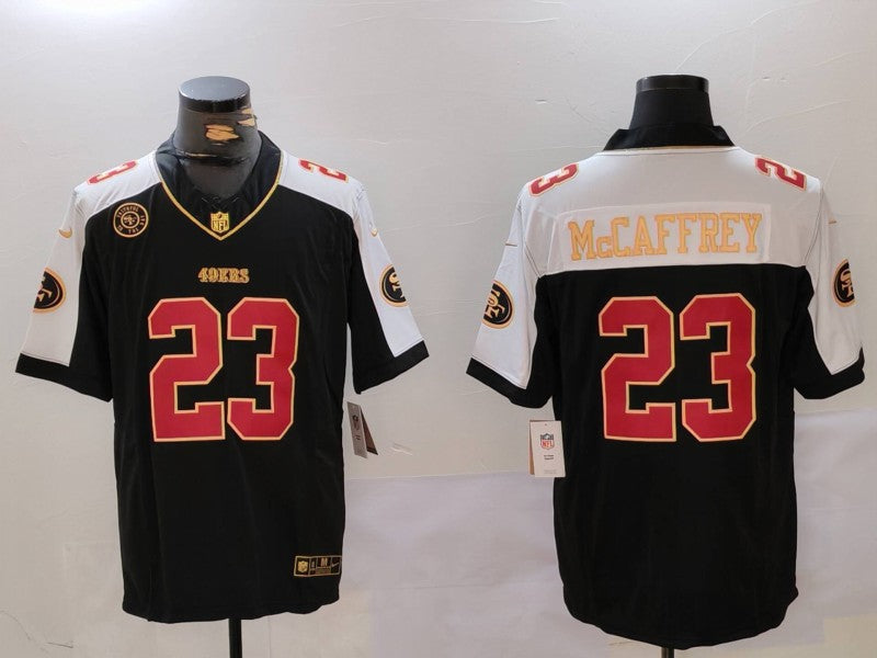 Men's San Francisco 49ers Christian McCaffrey Black Alternate Player Jersey football jersey product view 1