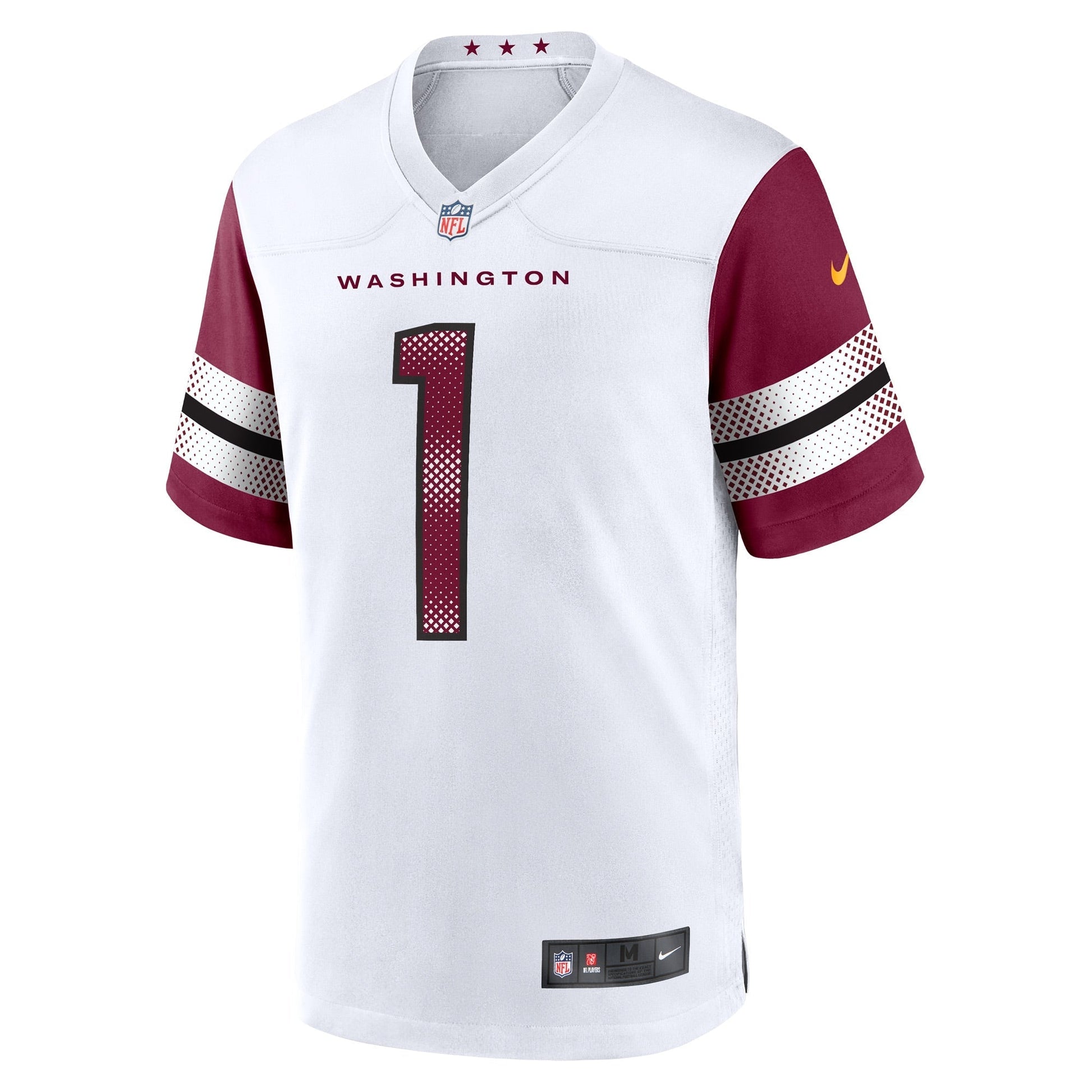 Jahan Dotson Washington Commanders Game Jersey - White football jersey product view 2