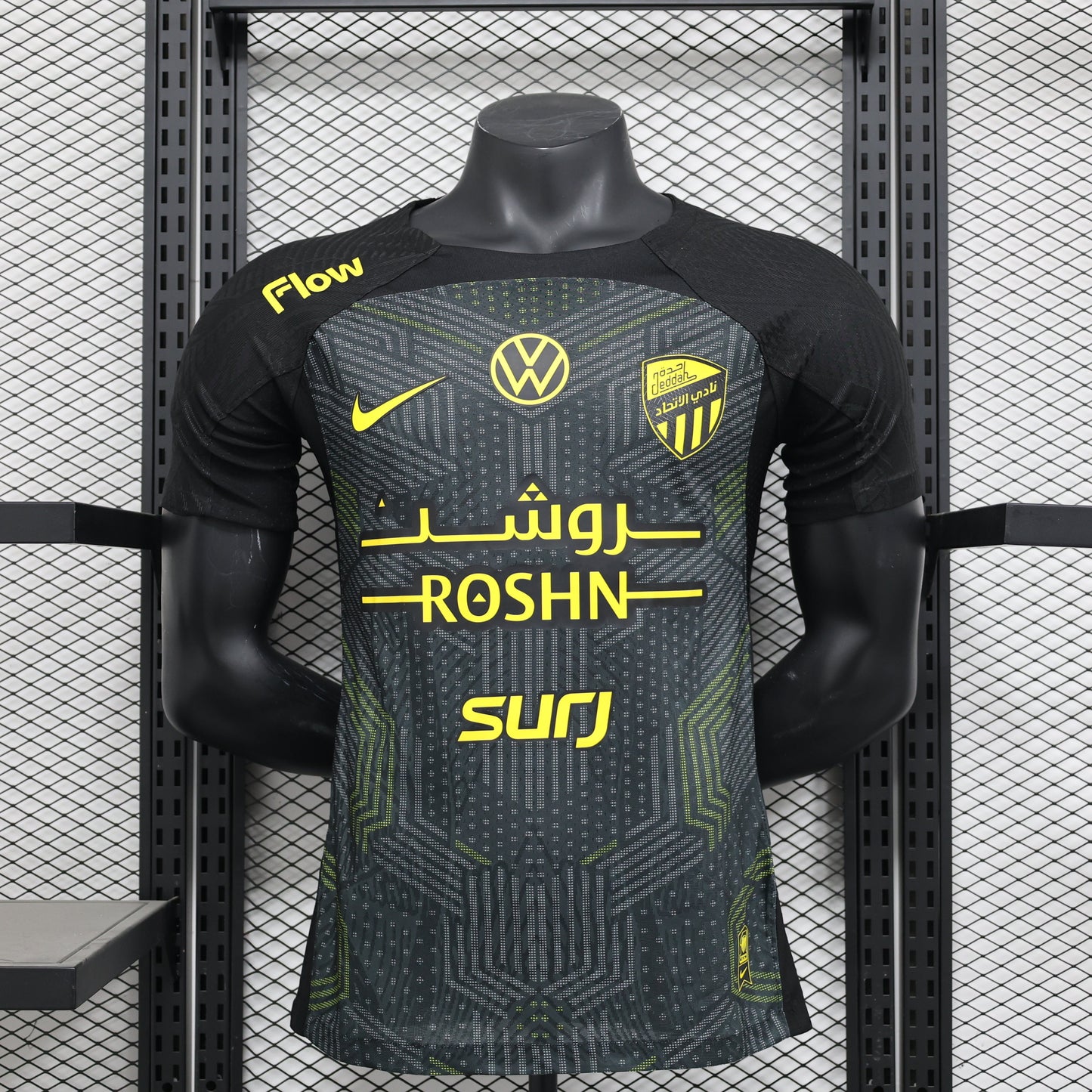 2026 Jeddah Second Away Black Advertisement Version Player Jersey sports jersey product view 1