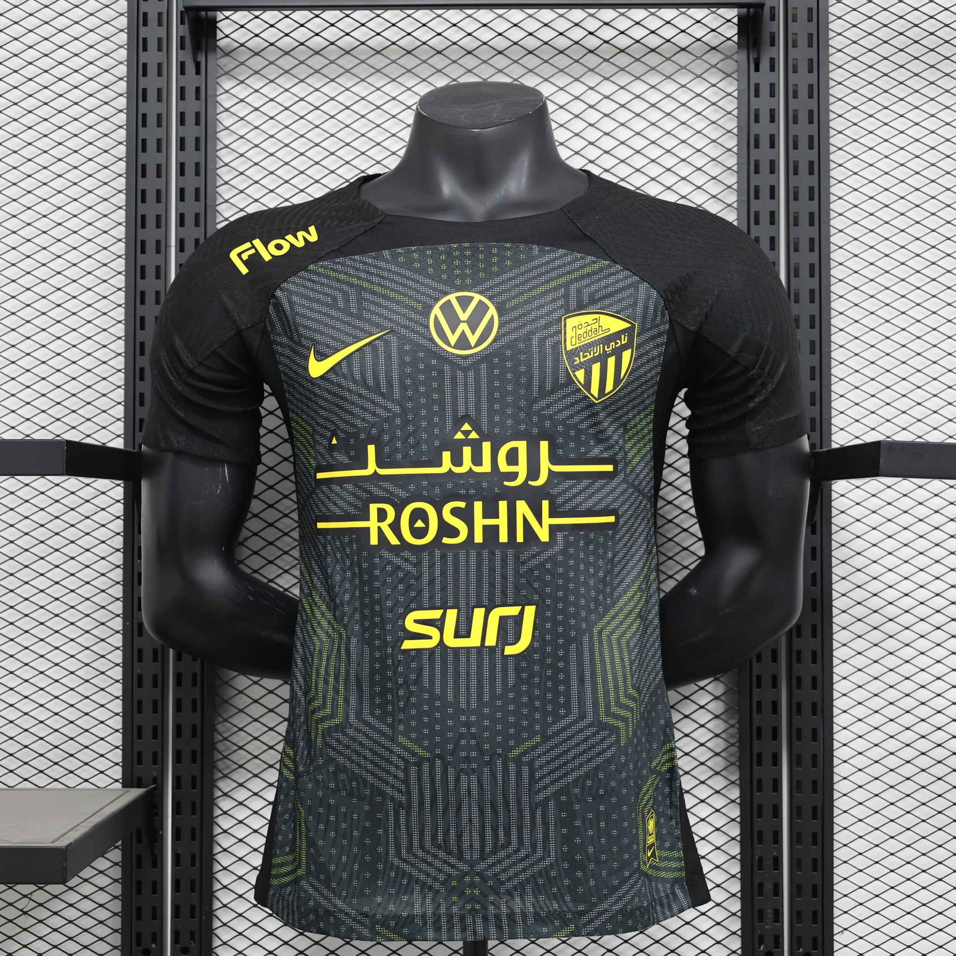 2026 Jeddah Second Away Black Advertisement Version Player Jersey sports jersey product view 1