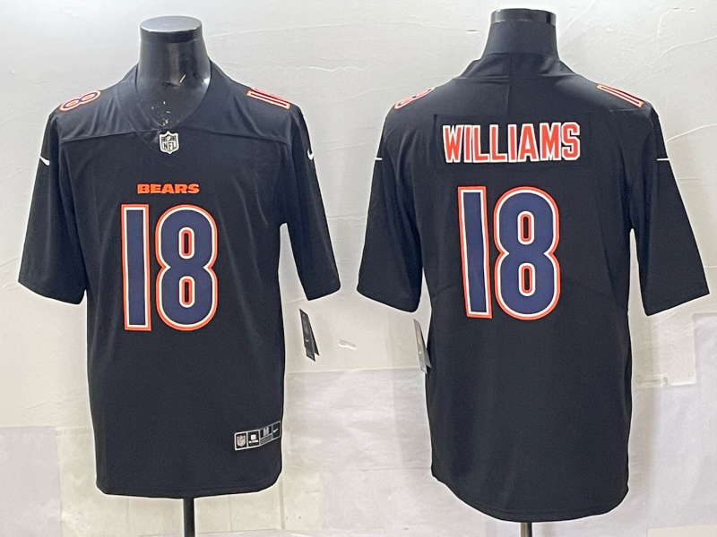 Men's Chicago Bears Caleb Williams Black Fashion Game Jersey football jersey product view 1