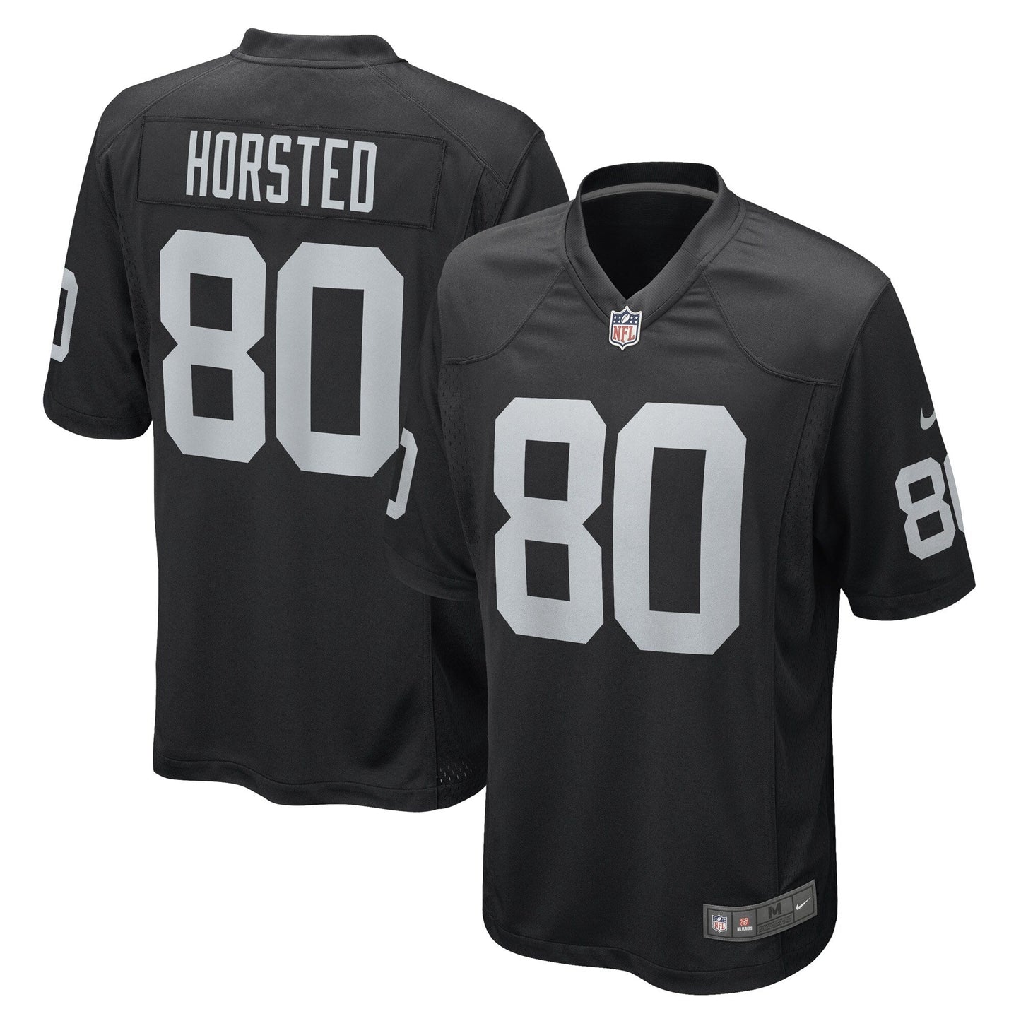 Jesper Horsted Las Vegas Raiders Game Jersey - Black football jersey product view 1