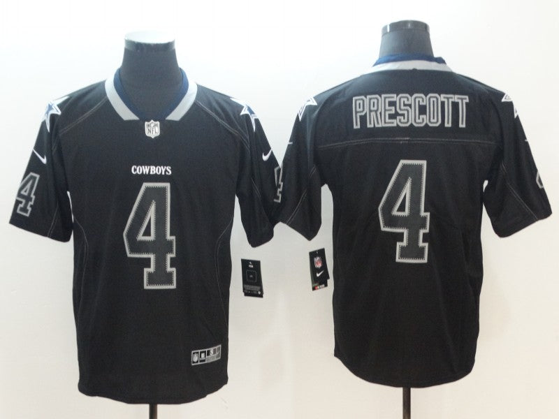 Men's Dallas Cowboys Dak Prescott #4 Black Alternate Game Jersey1 football jersey product view 1