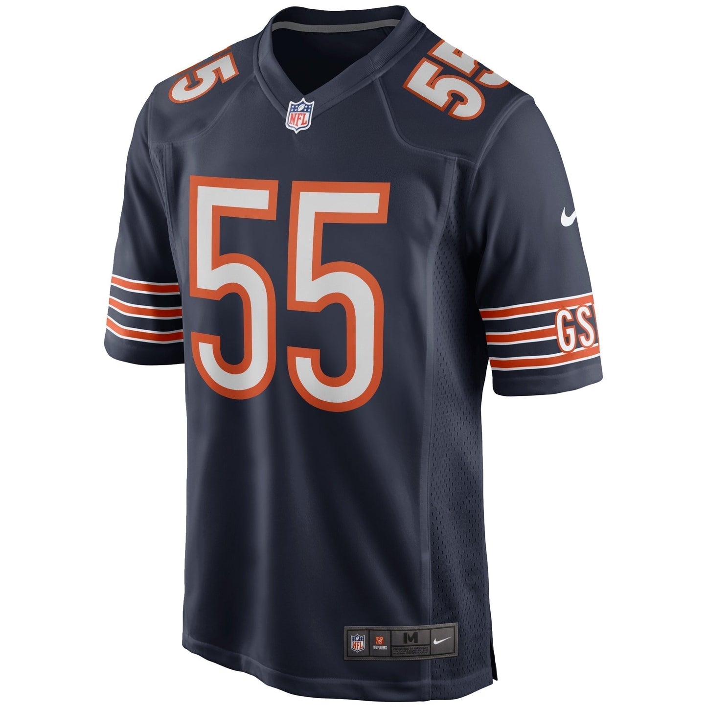 Lance Briggs Chicago Bears Game Retired Jersey - Navy football jersey product view 2