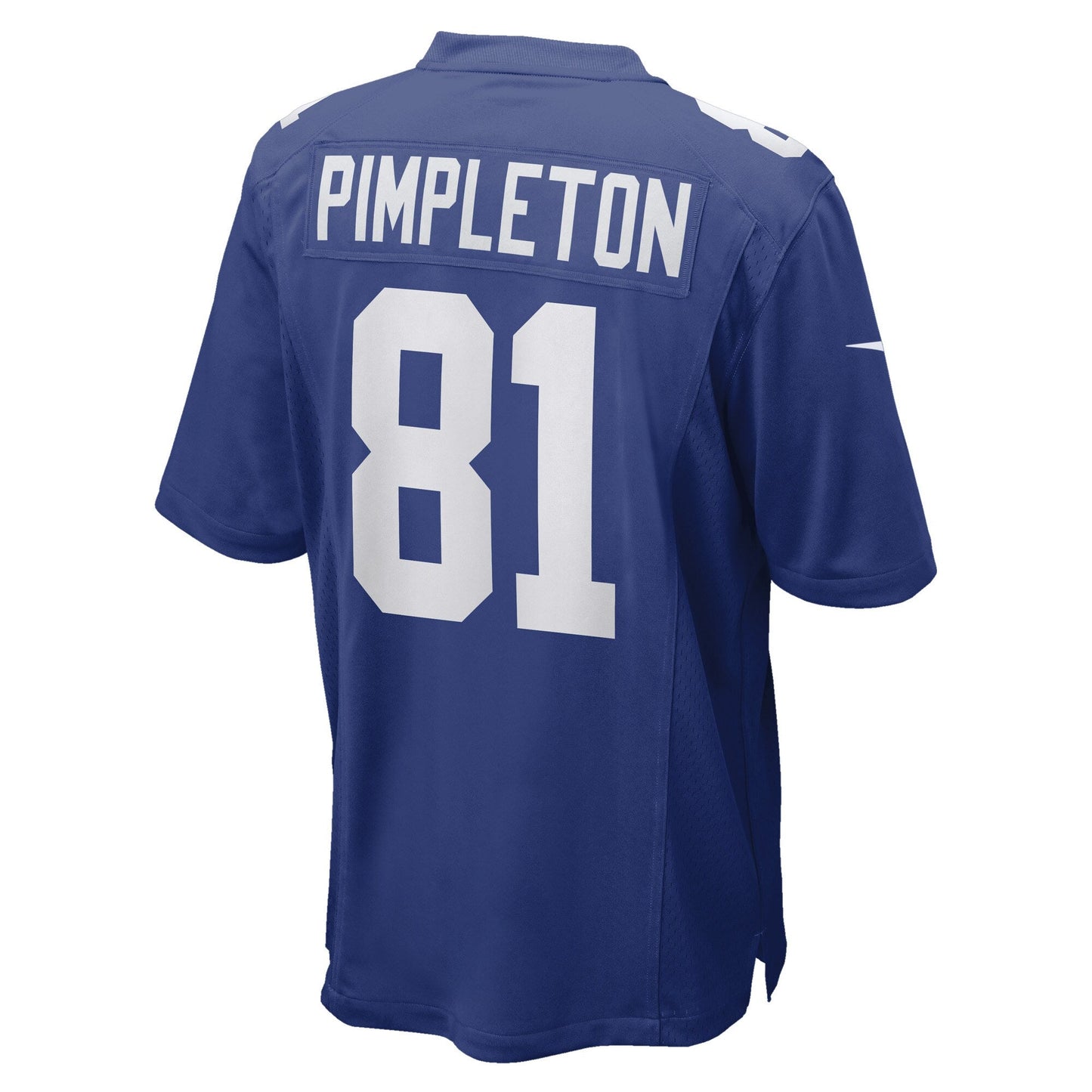 Kalil Pimpleton New York Giants Game Jersey - Royal football jersey product view 3
