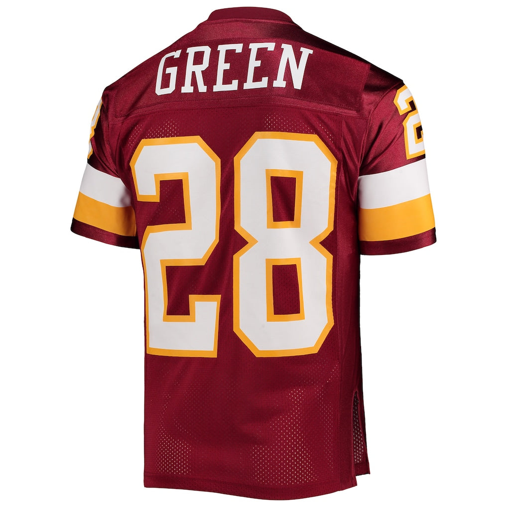 W.Commanders #28 Darrell Green 1994 Burgundy Authentic Throwback Retired Player Jersey football jersey product view 1