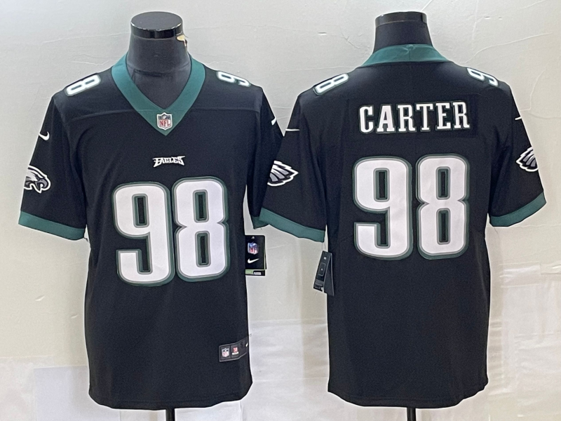 Men's Philadelphia Eagles Jalen Carter Black Vapor F.U.S.E. Limited Jersey football jersey product view 1