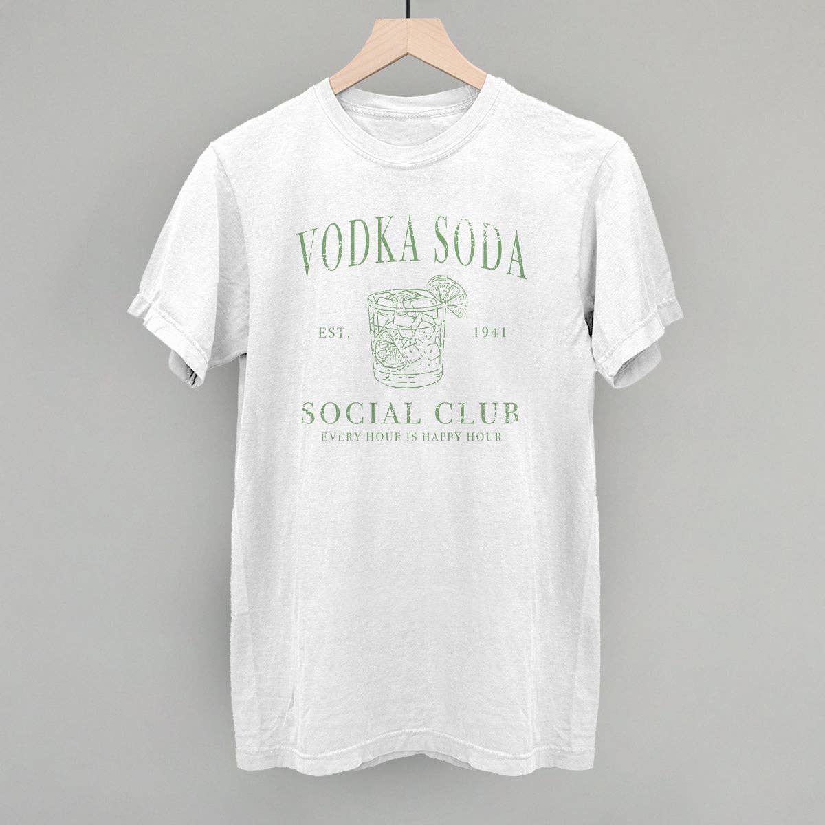 Vodka Soda Social Club Unisex T-shirt, Sweatshirt, Hoodie, Long Sleeve Tee - T-Shirt, Sweatshirt, Hoodie
