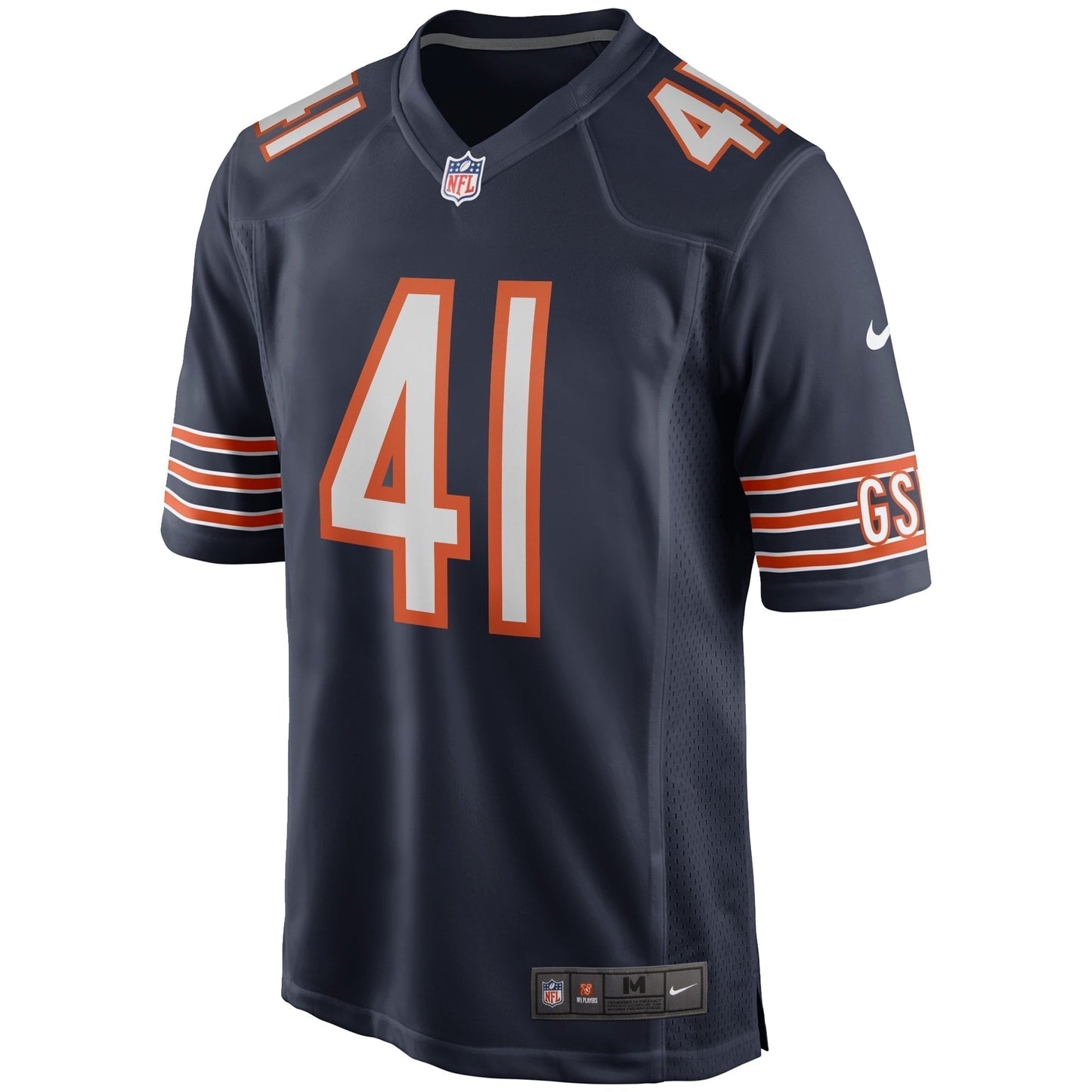Brian Piccolo Chicago Bears Game Retired Jersey - Navy football jersey product view 2