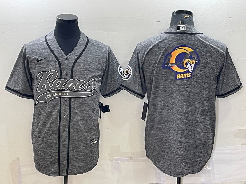 Men's Los Angeles Rams Gray Game Jersey football jersey product view 1