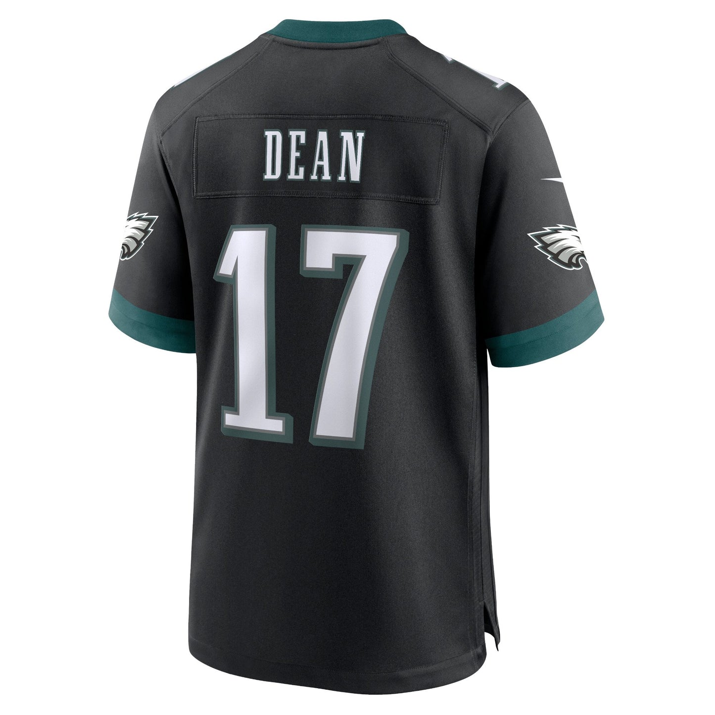 Nakobe Dean Philadelphia Eagles Alternate Game Jersey - Black football jersey product view 3