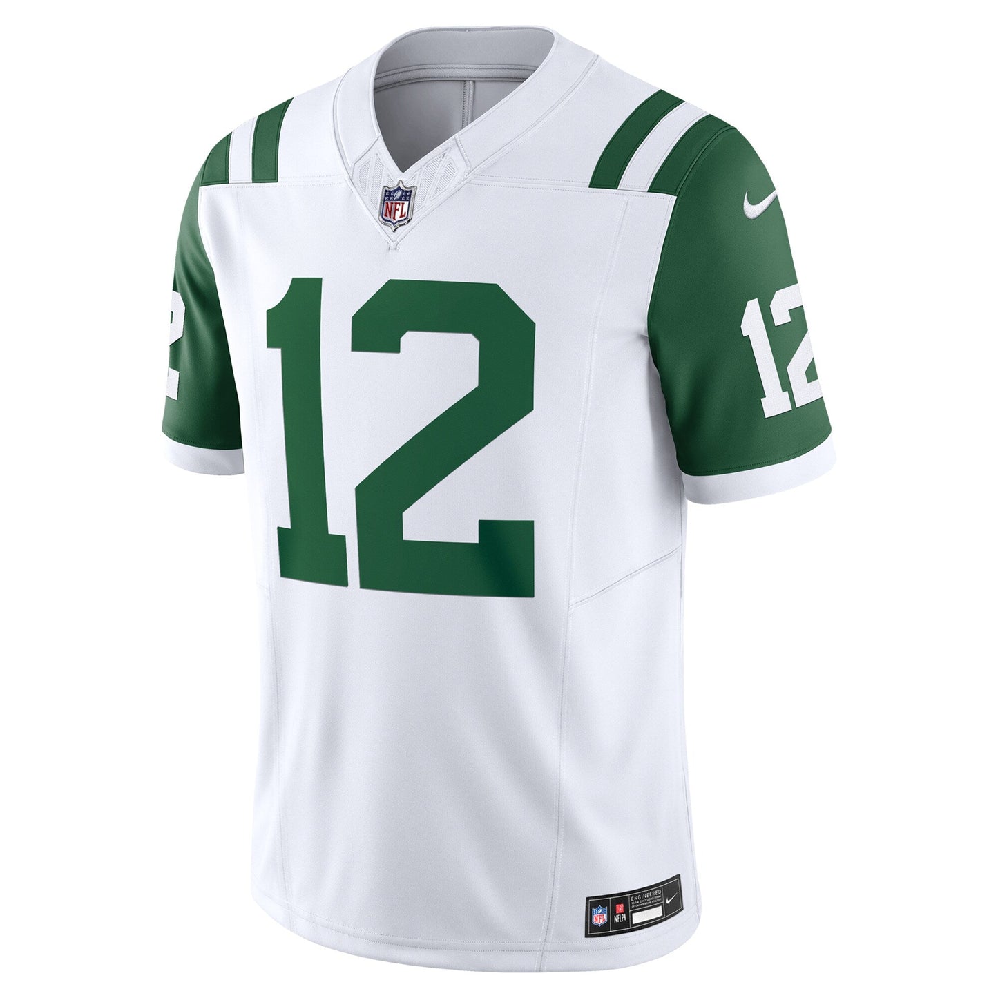 Joe Namath New York Jets Classic Alternate Vapor F.U.S.E. Retired Limited Jersey - White football jersey product view 2